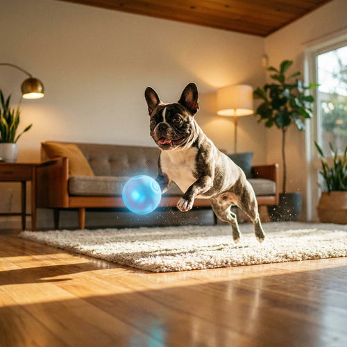 Interactive Smart Bouncing Ball for Dogs - USB Rechargeable Auto-Play Toy