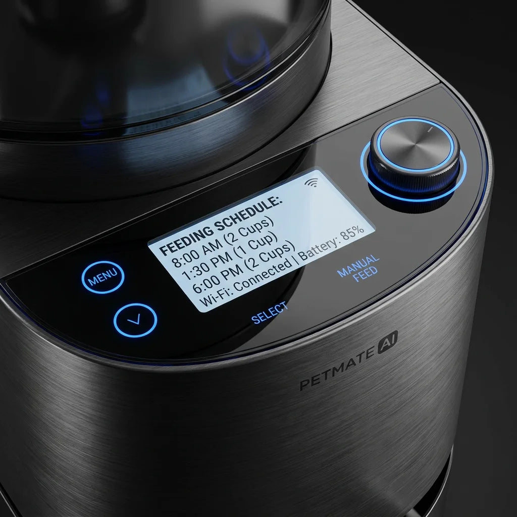 Smart WiFi Automatic Pet Feeder - 6L App-Controlled Scheduled Feeding